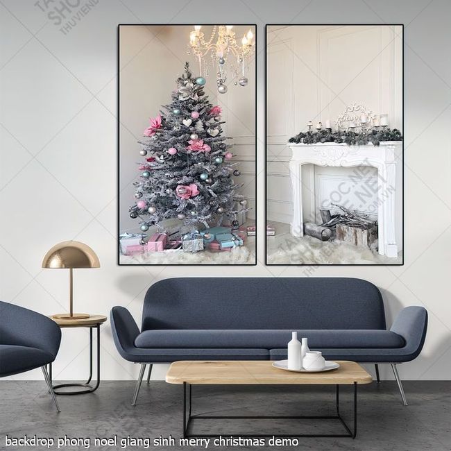 tranh cong giao backdrop phong noel giang sinh merry christmas